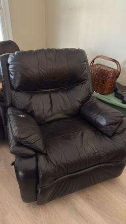 Leather recliner