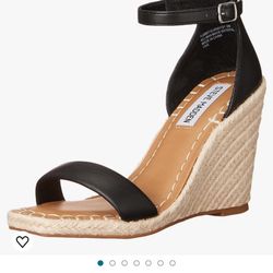 Steve Madden Women's Submit Wedge Sandal Size 8.5 New $$35