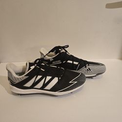 BAND NEW Adidas Afterbumer Cleats Size 11.5 Black And White 