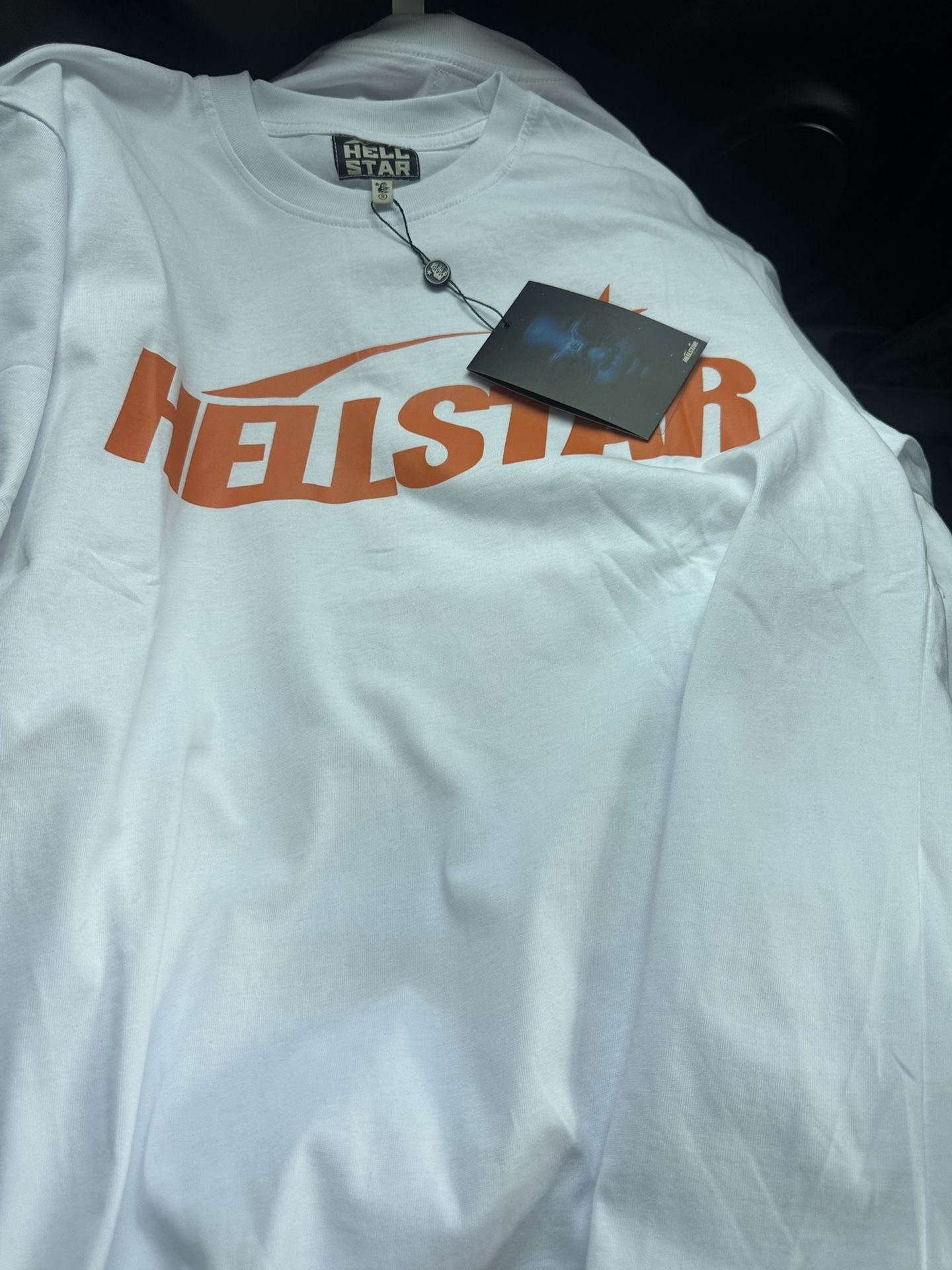 🔥 Hellstar Tees (New w/ Tags) — White & Orange | Size M & L