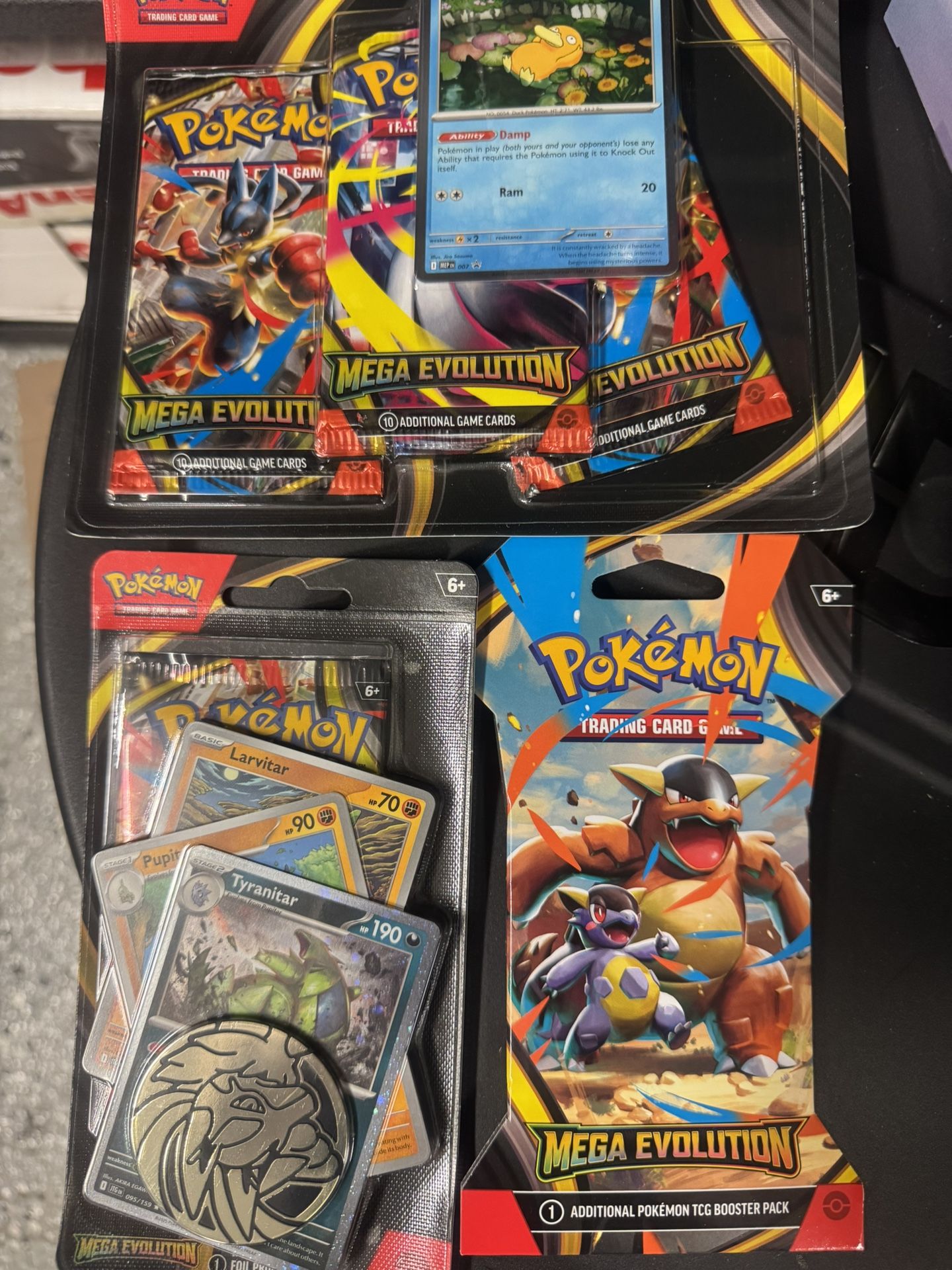 Pokémon Mega Evolution 3 Pack Blister, Blister Set and Sleeved Pack (Trade For Hot Wheels)