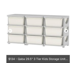 3 tier  kids storage units