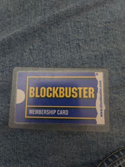 Original Blockbuster member card