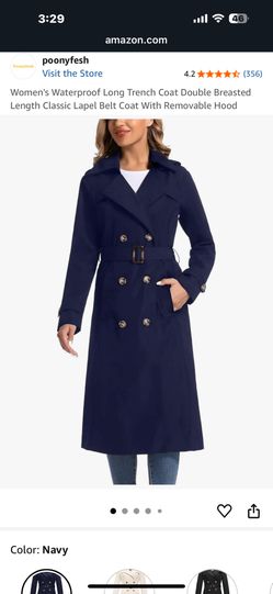 NEW Navy blue trench coat