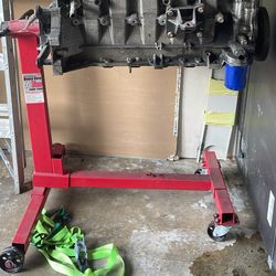 Engine Stand With Engine 