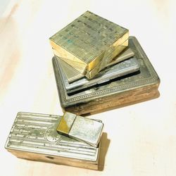 Vintage Silver Boxes And Trinket Boxes