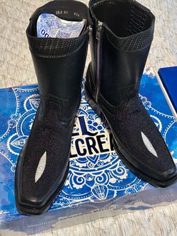 Botas de piel de mantaraya macho original el malcreado