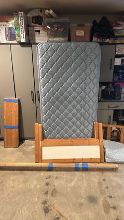 SINGLE bottom bunk ONLY bed and mattress