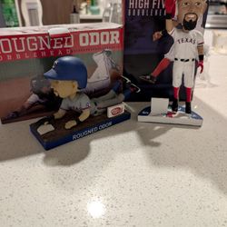 Rougned Odor Texas Ranger lot of 2 Bobbleheads