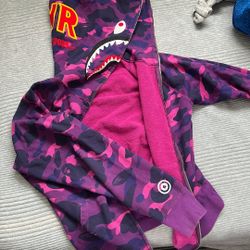 BAPE COLOR CAMO SHARK FULL ZIP HOODIE MENS