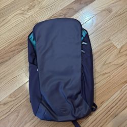 The North Face Kaban Flexvent Durable Backpack Purple Exterior / Blue Interior