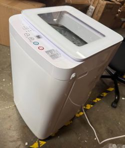 New   0.9 Cu. Ft. Portable Washing Machine, Compact Washing Machine with 6 Wash Cycles, White