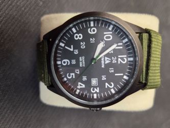 Olive green watch