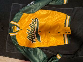 Oakland Athletics Satin Snap-Up Jacket