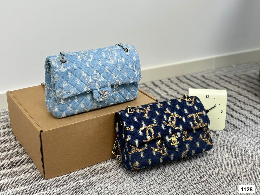 Chanel denim CF chain bag, wallet, handbag