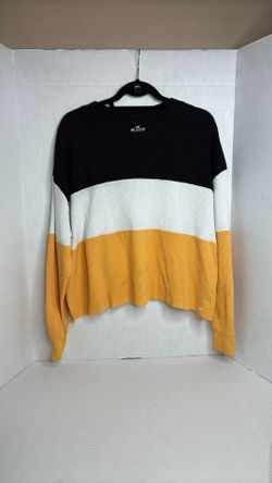 Hollister Boyfriend Tee Women’s Crop Top Large Colorblock