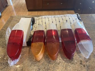 VW Tail Light Lens Lot Of 5 For Type 3 & Ghia