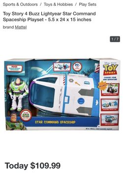 Toy Story 4 Buzz Lightyear Star Command Spaceship Playset