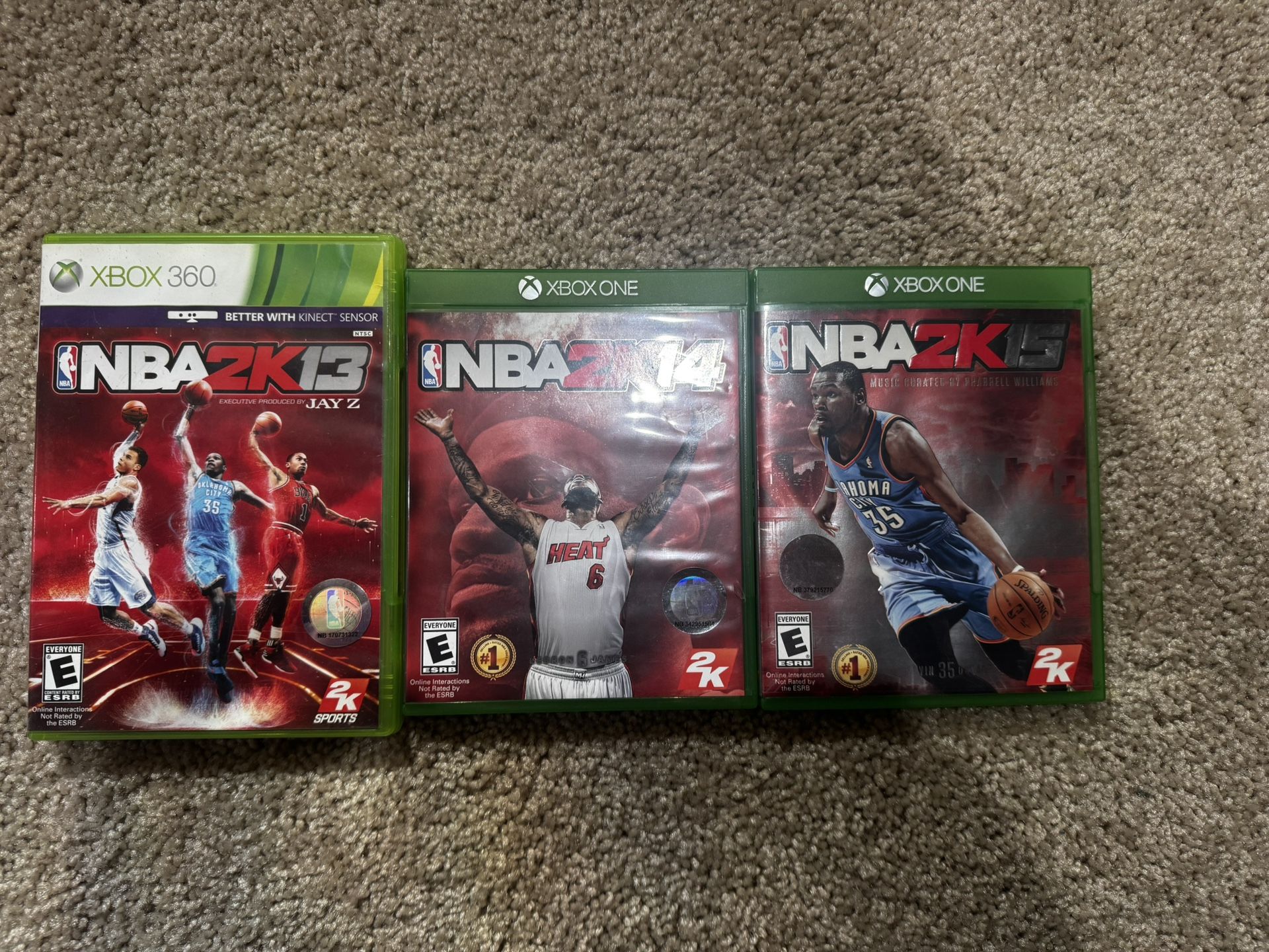 NBA 2K13 (Xbox 360), NBA 2K14 & NBA 2K15 (Xbox One) - Bundle Deal!