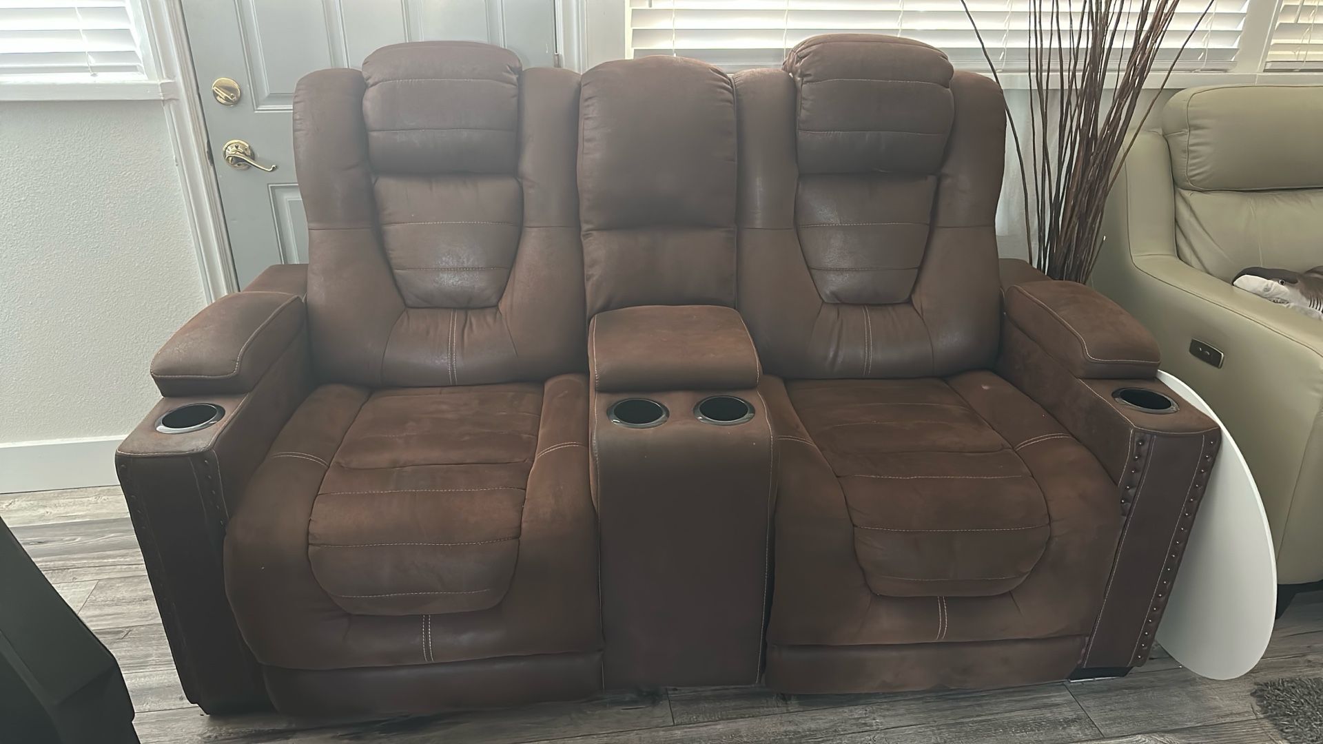 Double Electric Recliner - Works Great - Need Gone!!!