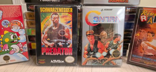 NES Contra & Predator CIB