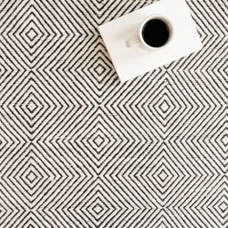 Nuloom Ago Geometric Wool Area Rug, 7' 6" x 9' 6", Ivory