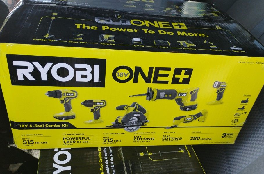 RYOBI 6 TOOL COMBO SET