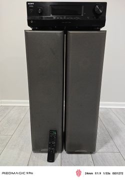 Sony receiver and speakers.