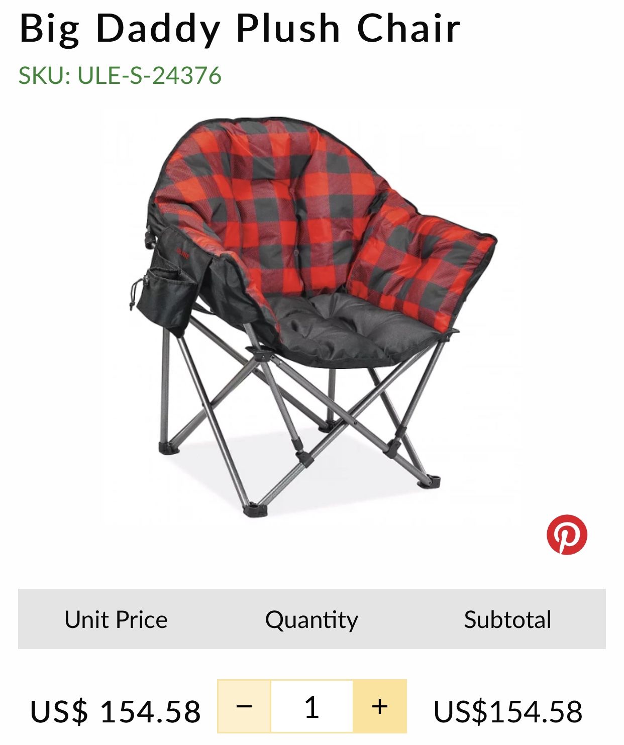 Guide Gear Club Camping Folding Chair