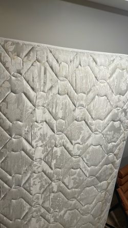 Full mattress, box spring, and bed frame
