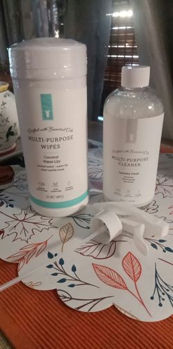 Pink Zebra multi-purpose wipes and cleaner combo with pumps