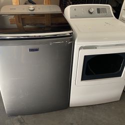 Maytag Washer And Ge Electric Dryer Both $260 Works Good, Can Deliver 