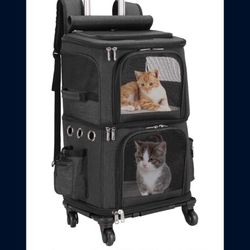 HOVONO DOUBLE-COMPARTMENT PET CARRIER BACKPACK