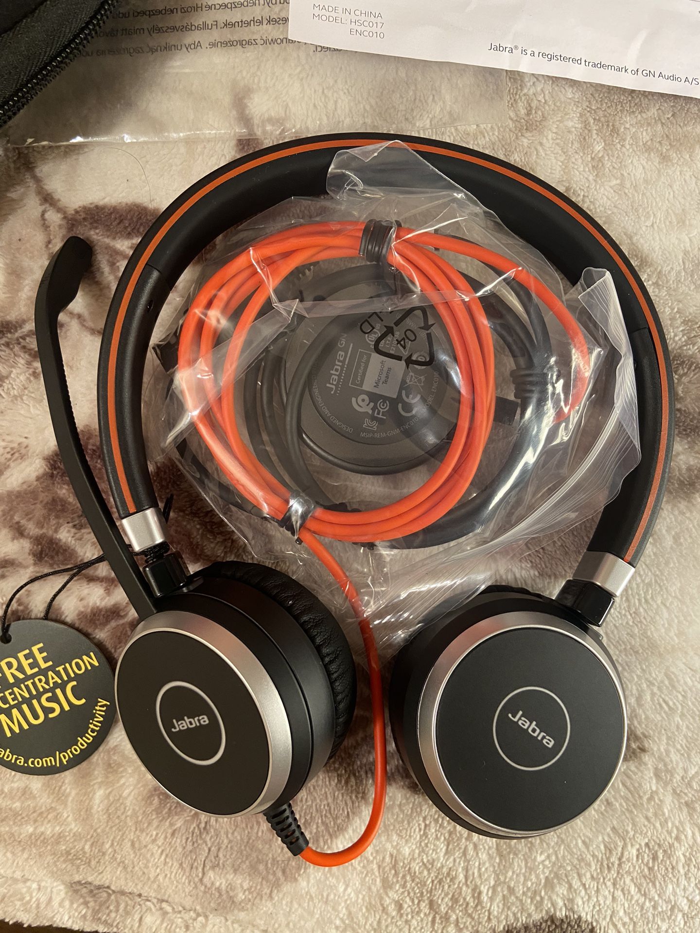 Jabra Evolve 40 MS Mono, USB Black USB 2.0/3.0, 3.5mm jack wired headset