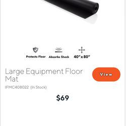 Large Exercise Equipment Mat