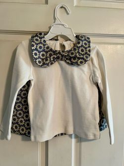 Doe a Dear floral collar matching skirt set size 3T