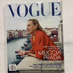 Vogue Miuccia Prada “Risk is Something I Kind of Like” Issue March 2024 Magazine