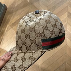 GUCCI Baseball Hat Original GG Canvas with Web (Review after worn