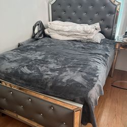 Mirror Queen Size Bed Frame 