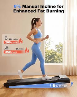 New Under Desk Treadmill Walking Pad w/ Remote