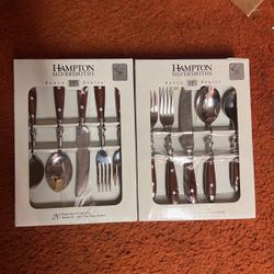 40 Pc Hampton Silversmiths Silverware 
