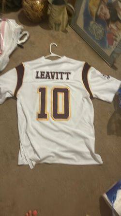 Leavitt #10 Football Jersey White