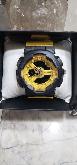 New Activa Invicta Dessert Storm X Digital Unisex Watch 50mm Brown Waterproof NWT