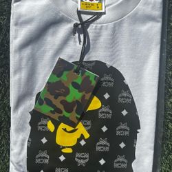 BAPE x MCM By Bathing Tee