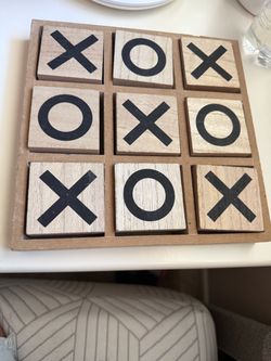 tic tac toe wooden play set