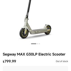 Segway Ninebot G30LP Elastic Scooter 