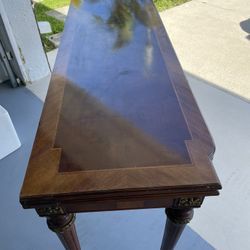 Antique Desk Convertible In Dining Table