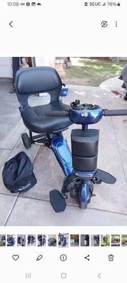 V8 ELECTRIC SCOOTER IT FOLDS IS LIGHT WEIGHT  AND YOU CAN PULL TO TAKE ANYWHERE  NEW