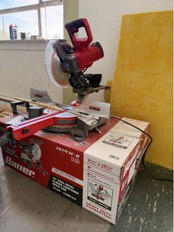 Bauer 10” dual bevel sliding compound saw