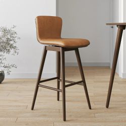 BRAND NEW Leather Swivel Bar Stool
